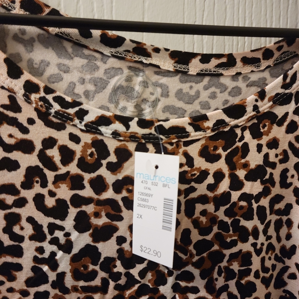 Long sleeve leopard shirt